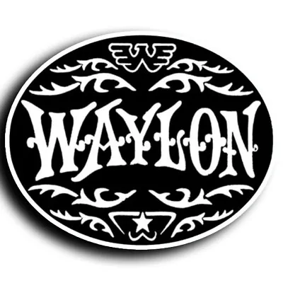 Waylon Jennings Country Music Vinyl Sticker Decal 5x4 • $3.50