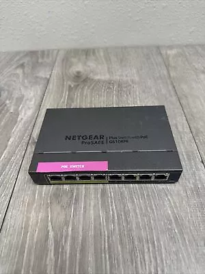 NETGEAR ProSAFE Plus 8-Port Gigabit Switch  4-Port PoE GS108PEv3 No Power Cord • $40