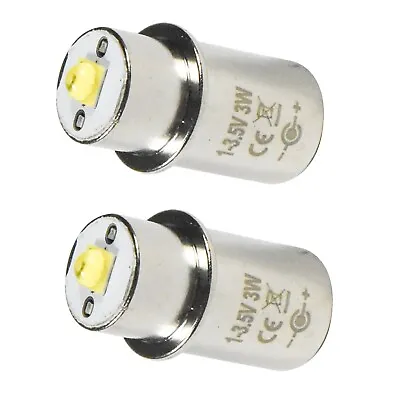 2-Pack 3W LED Upgrade Bulb For Mag-Lite 2 3 D C Cell LWSA201 White Star Krypton • £23.53