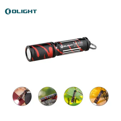 Olight I3E EOS 90 Lumens High-Performance LED Flashlight Mini Torch - Black Lava • $18.95