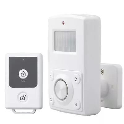 Mini Motion Sensor Alarm For GarageShed. Loud 130dB Siren. Remote Control In • $37.32