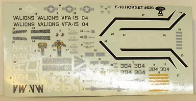 Testors #629 F-18 Hornet Decals - New • $22