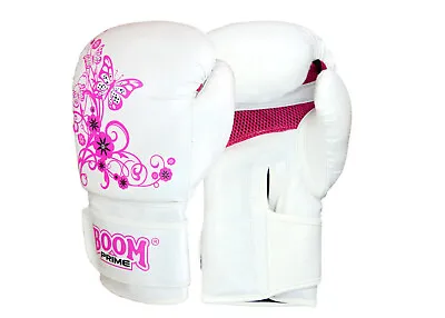 £14.99 • Buy Ladies Pink Boxing Gloves 6oz-14oz Girls MMA Training Rex Leather Sparring Kick
