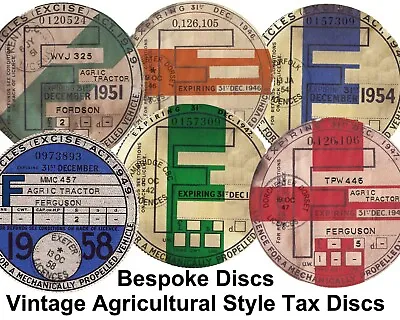 Replica / Reproduction Tax Disc - Traction Engine Steam Tractor Road Locomotive • $12.44