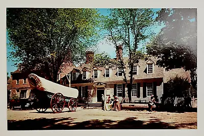 1960s Raleigh Tavern Colonial Williamsburg Covered Wagon Phi Beta VTG Postcard • £8.20