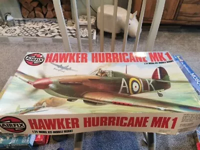 Rare AIRFIX 1/24 HAWKER HURRICANE MK. 1 SERIES 14 MODEL KIT. #14002-5 Plus Extra • £18