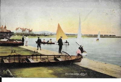 £1.35 • Buy RHYL. Marine Lake Vintage Postcard .