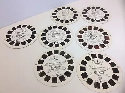 Viewmaster Disney World Reels Epcot Frontierland Adventureland Lot READ • $12