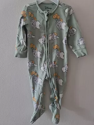 Disney Baby Dumbo Cotton Coverall - Size 0 6-12mths - PreOwned  • $5