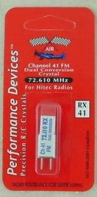 72Mhz Channel 41 Dual Conversion FM Receiver Crystal For Hitec Radios 72.610Mhz • $7.25