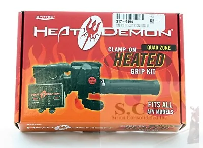 Symtec Heat Demon Quad Zone Atv Clamp On Heated Grip Kit Quad Zone • $239.99