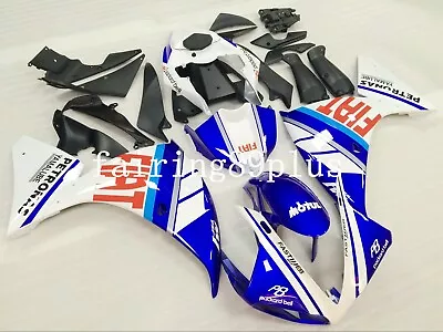 Blue White FIAT ABS Injection Bodywork Fairing Kit Fit For 2009 2010 2011 YZF R1 • $521.10