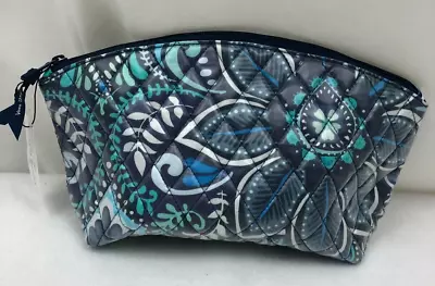 Vera Bradley Grand Travel Cosmetic Bag Blue Island Medallion NWT • $26.99