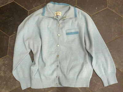 $15 • Buy Vintage Cardigan Women’s Sweater Lambs Wool By Kingsley Lamb Fashions Cleveland