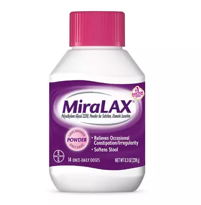 MiraLax-Laxative Powder Unflavored 8.3OZ*EXP:12/2024*FREE SHIPPING* • $19.99