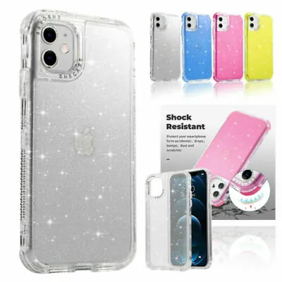 $11.99 • Buy For IPhone 13 12 11 Pro Max XR X XS 8 7 Plus Bling Glitter Case Shockproof Cover