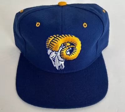 Vintage New Era Los Angeles LA Rams Fitted Hat EUC Wool Blend ~1989-1993 • $49.99