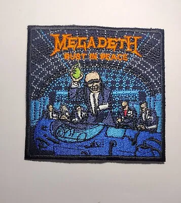 Megadeth Rust In Peace Woven Patch Iron On Or Sew On Est. 3  • $12.75