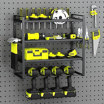 Power Tool Organizer 4 Layers Garage Tool Organizers & Storage W/ Drill Holder • $45.78