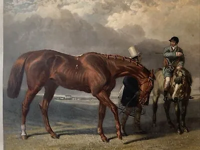 Colored Engraving “Race Horse” After J F Herring Equestrian • $195