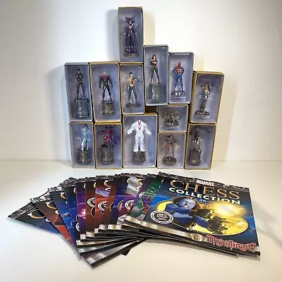 £49.99 • Buy Eaglemoss Marvel Chess Bundle Figures & Magazines - Boxed 13 Figures Included