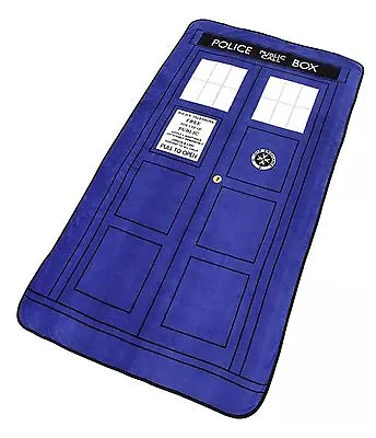 $34.99 • Buy Doctor Who Blanket -Large Dr. Who TARDIS Silk Touch Raschel Throw (50  X 89 )