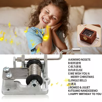 Hand Cranking Music Movement DIY Music Box Decorative Collectibles Music Gift  • $14.59