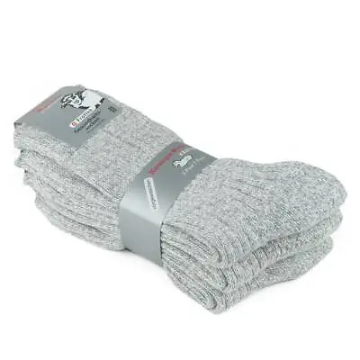 3 Pairs Heavy Duty Lambs Wool Winter Thermal Work Thick Boot Socks For Mens 7-12 • $29.99