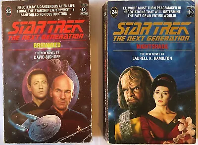2 X Star Trek The Next Generation Novels: Grounded & Nightshade • £3