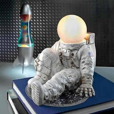 Man On The Moon 20th Cen Space Exploration Lunar Mission USA Astronaut Desk Lamp • $125.62