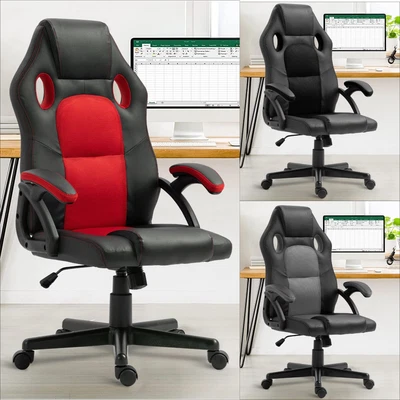 £79.99 • Buy Gaming Chair Office Recliner Swivel Ergonomic Executive PC Computer Desk Chairs