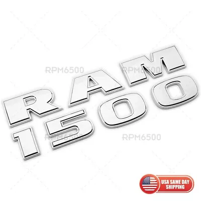 09-21 RAM 1500 Front Door Leeft & Right Letter Emblem Badge Nameplate Chrome • $29.99