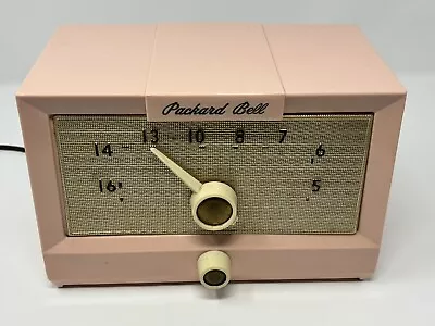 Packard Bell Model 531 Vintage Pink Bakelite Tube Radio 1953-1954 Not Working • $95