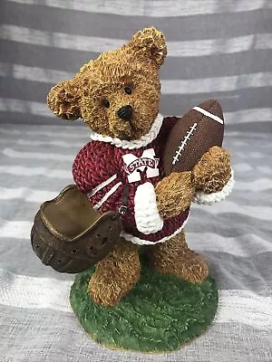 Vintage Mississippi State Bulldogs 2002 Ridgewood Football 8” Bulldogs Bear Look • $34.99