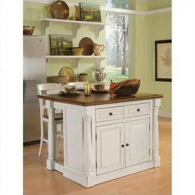 Home Styles Monarch Kitchen Island With Two Stools • $1160.82