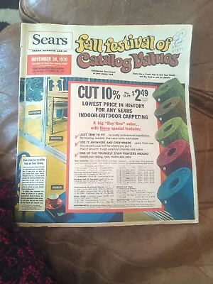 VINTAGE ORIGINAL 1970 SEARS FALL FESTIVAL VALUES SALE CATALOG 95 Pgs Banana Bike • $19.99