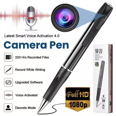 Voice Recorder Pen Mini Digital Voice Activated Spy Recorder Rechargeable Device • $35.85