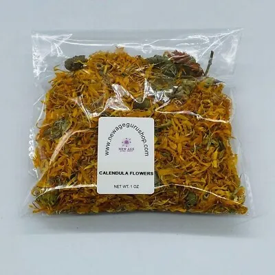 $9.01 • Buy Organic Whole Calendula Marigold Dried Flower Petals Herb 1 Oz