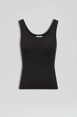 $100 • Buy Scanlan Theodore Silk Cotton Singlet Black Size L