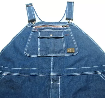 C.E. Schmidt Men's Workwear Denim Bib Overalls Size 48 X 30 • $14.75