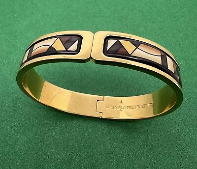 Michaela Frey Wien Modern Woman's  Enamel Bracelet 24k Gold Plated . • $200