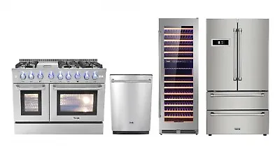 48  Gas Range Thor Kitchen Pro-Style 4 PKG Bundle - NHTWC • $12496