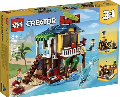 LEGO CREATOR Surfer Beach House 31118 BRAND NEW RETIRED • $95.50