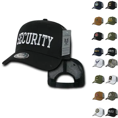 Army Air Force Navy Marines Police Security Military Trucker Baseball Hats Caps • $18.95