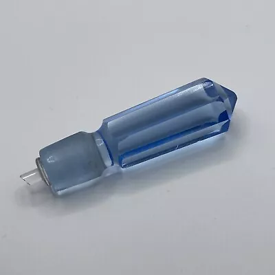 Blue Faceted Czech Glass Perfume Bottle Stopper Only Replacement • $15