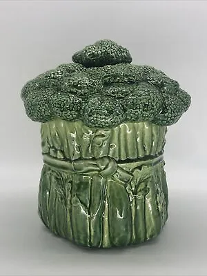 Poppy Trail Metlox Cookie Jar Canister Broccoli Vintage • $24.95
