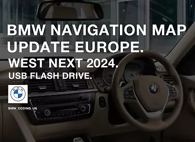 BMW Navigation Road Map Update Europe West NEXT 2024 [USB Flash Drive] • £19.99