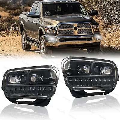 For 2009-2018 Dodge Ram 1500 2500 3500 LED Fog Lights Bumper Driving Lamps • $88.79