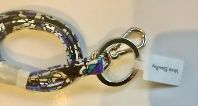 NWT~  Vera Bradley Deep Night Paisley Lanyard Plus Key Clip • $27.50