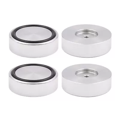 44mm CD Player Speaker DAC AMP Isolation Feet Turntable Pad Base Damper Silver*4 • $20.70